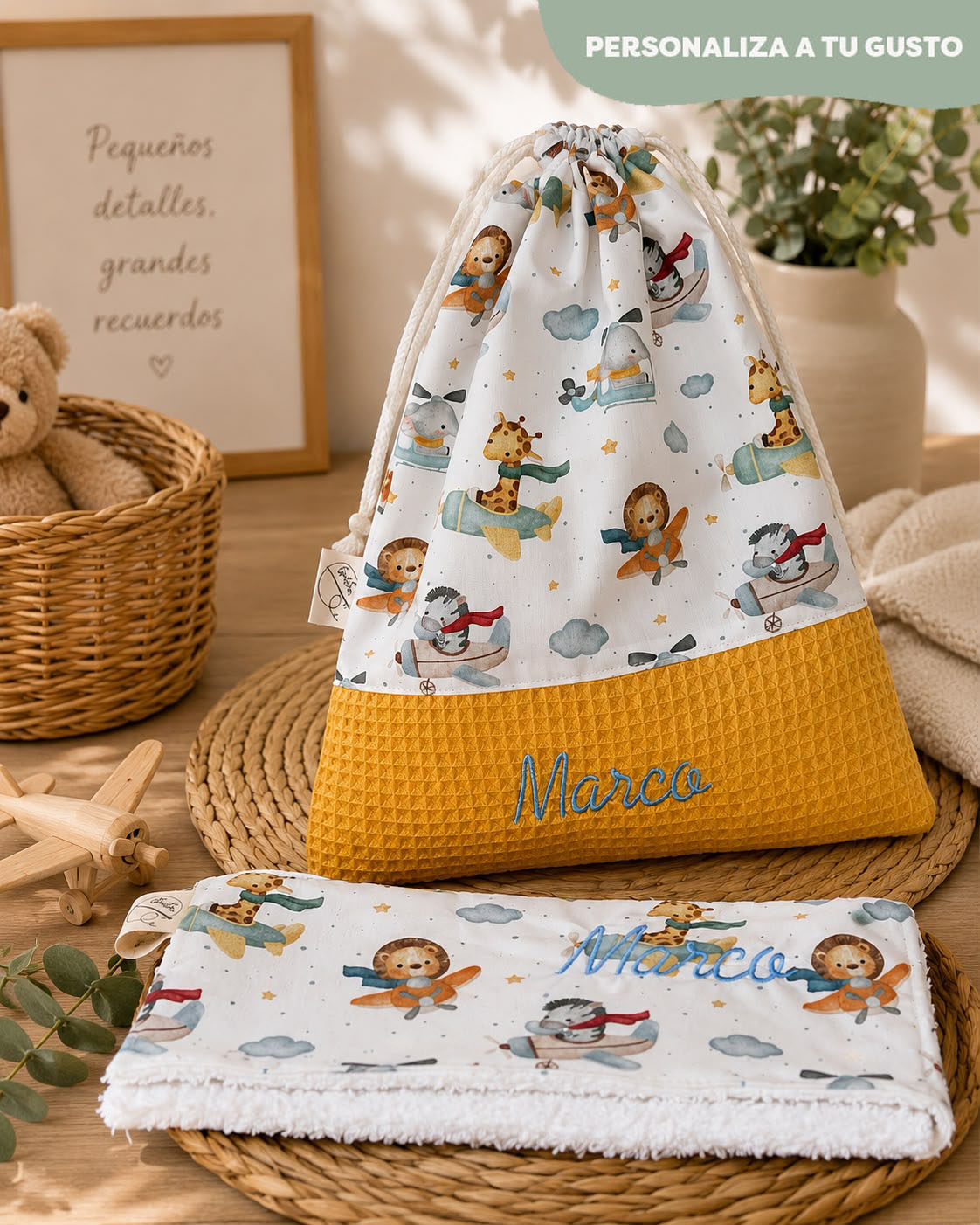 Bolsa de Merienda con toalla