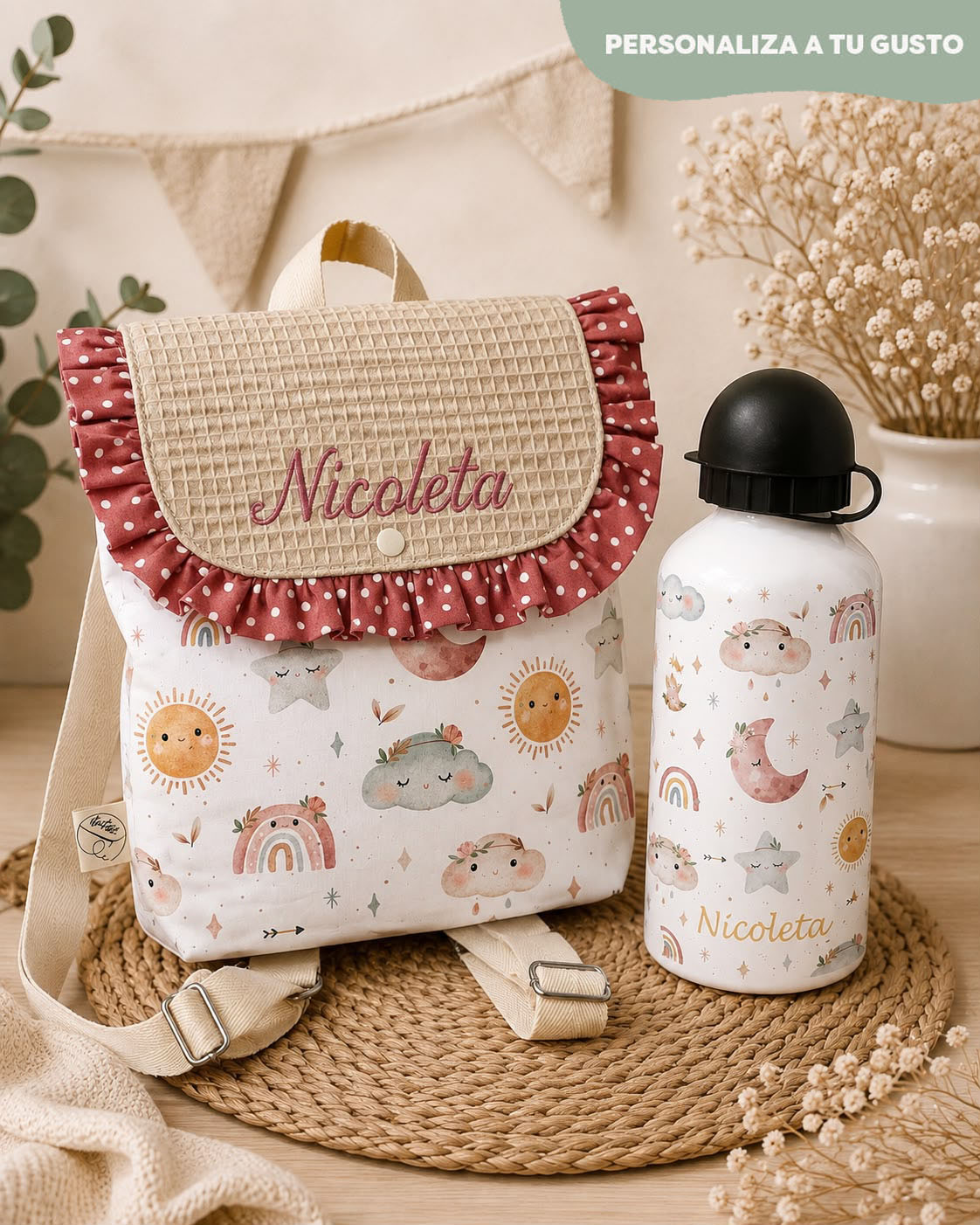 Mochila Solapa & Botella
